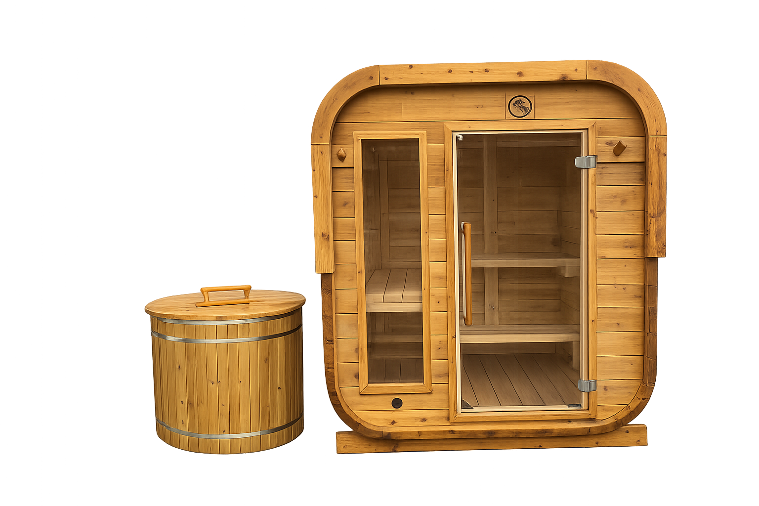 Sauna thermal en Cèdre du Québec - Style Carré / Rectangle