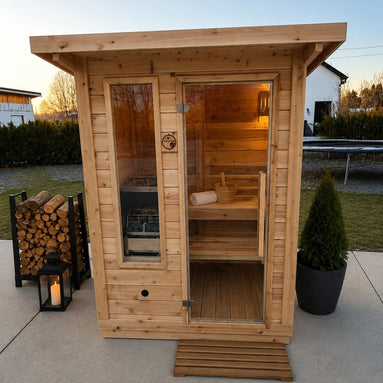 Sauna thermal en Cèdre du Québec - Style Carré / Rectangle