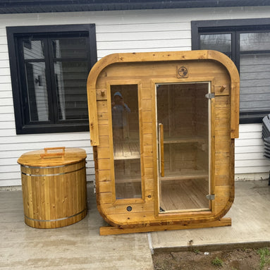 Sauna thermal en Cèdre du Québec - Style Carré / Rectangle